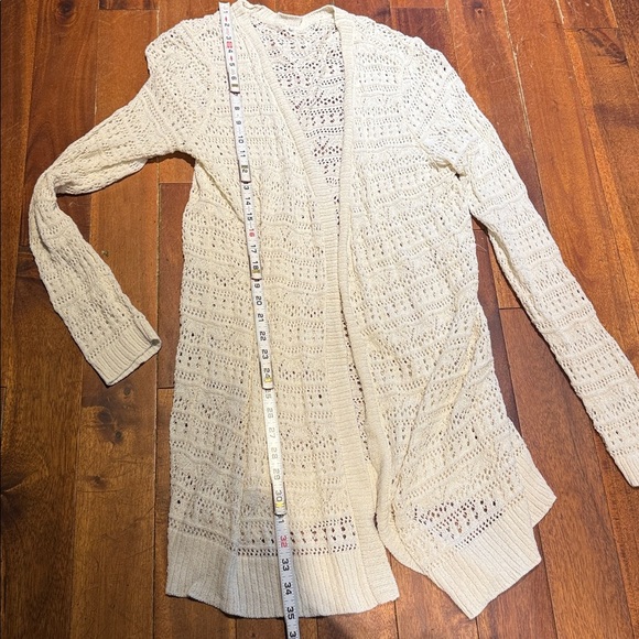 Cream Women’s Open Knit Cotton Cardigan. Size Small - Picture 6 of 6